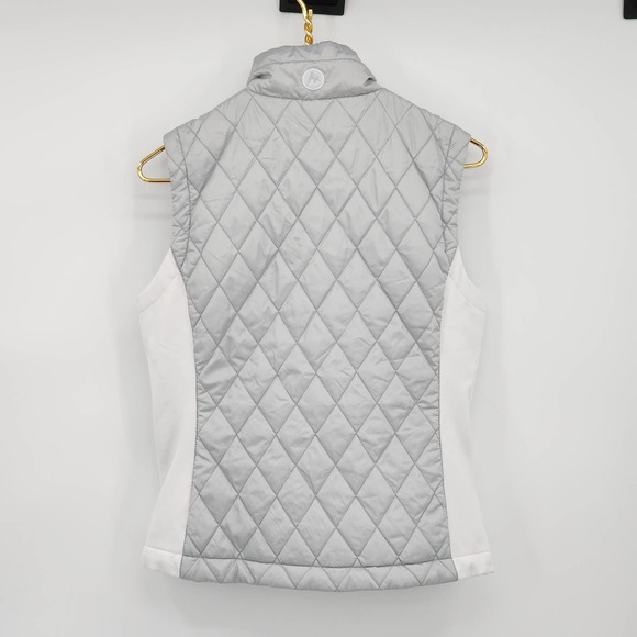 Marmot Women's Kitzbuhel Vest Gray White Quilted Size Small - Picture 3 of 9